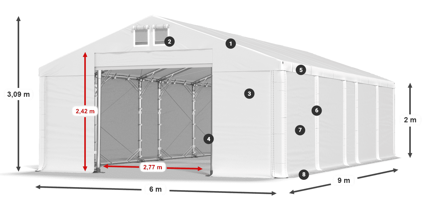 MFR 620 PVC legenda 2m