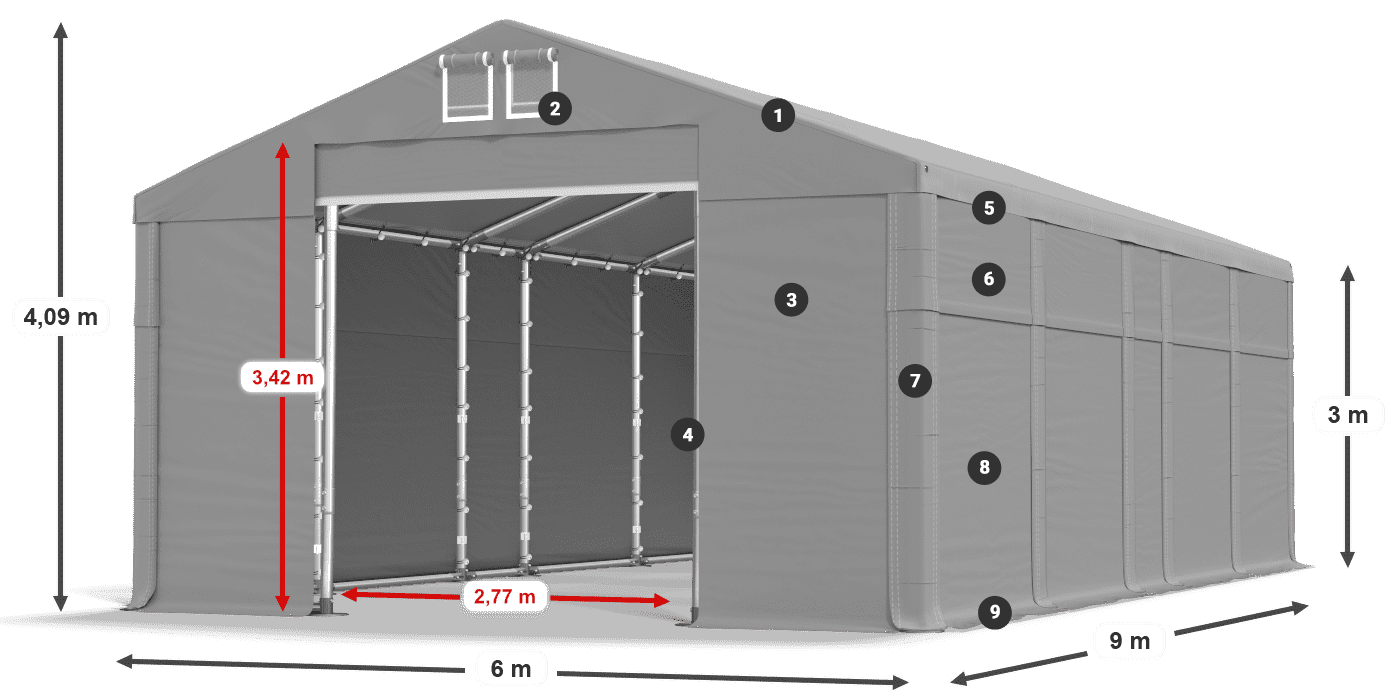 MFR 620 PVC legenda 3 m