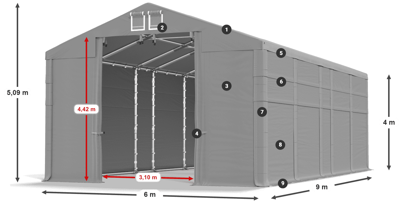 MFR 620 PVC legenda 4 m