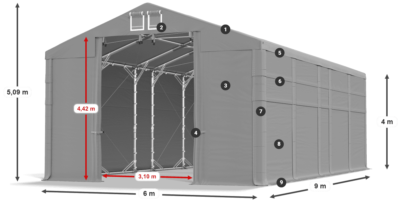 MMS 580 PVC legenda 4 m
