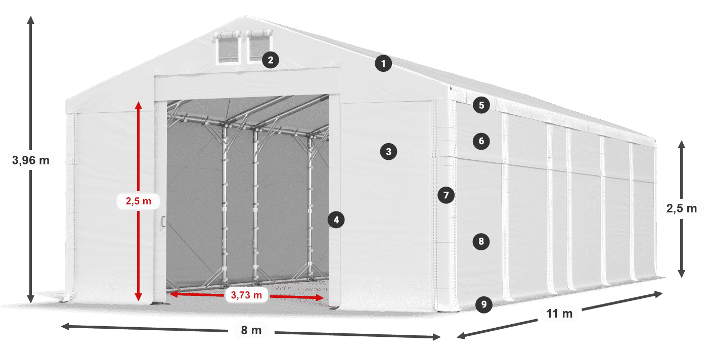 MFR 620 PVC legenda 2,5 m