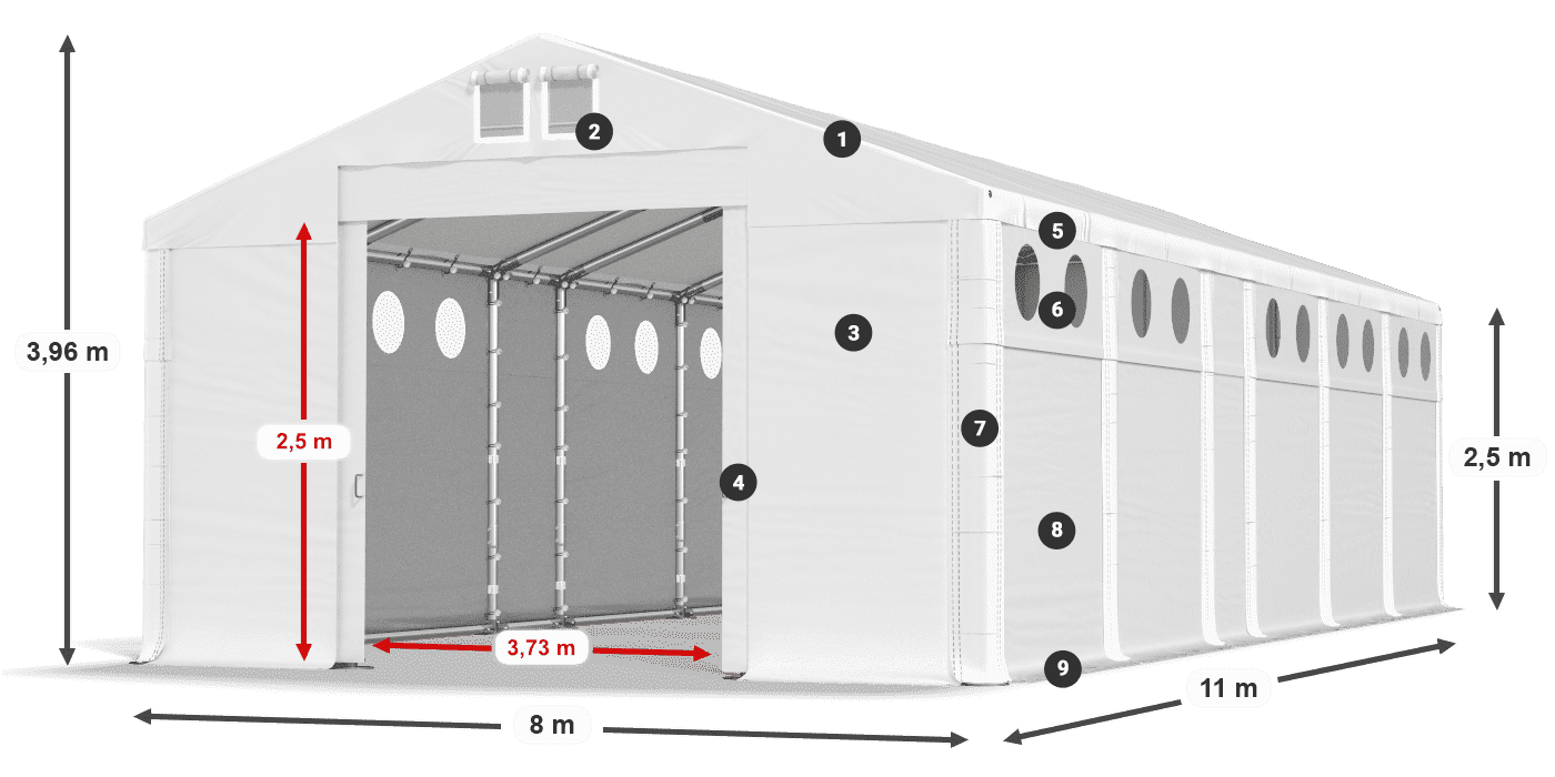 MFRO 620 PVC legenda 2,5 m