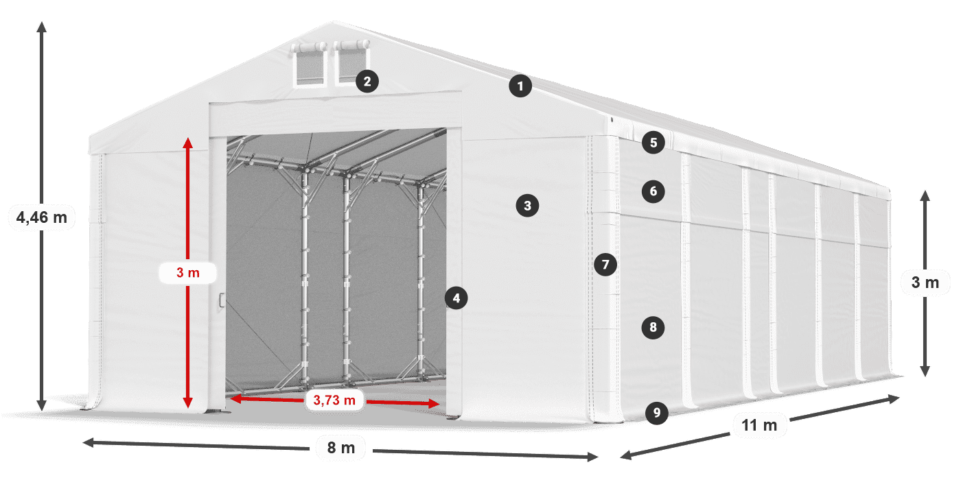 MFR 620 PVC legenda 3 m