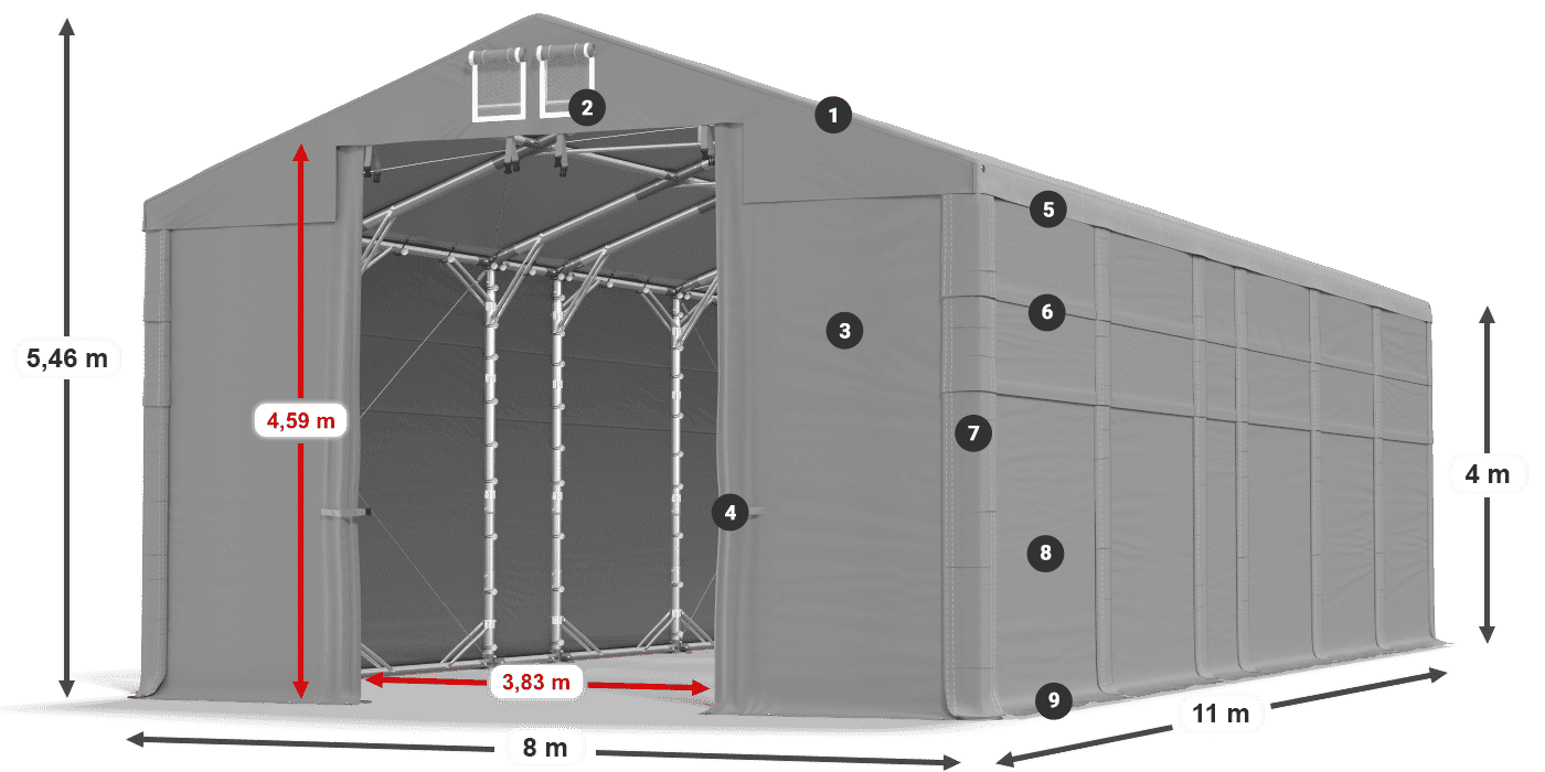 MFR 620 PVC legenda 4 m