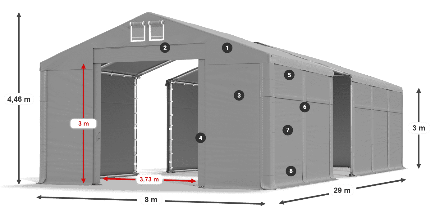 MFR 620 PVC legenda 3 m