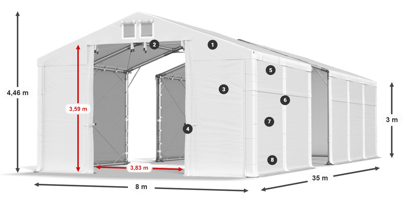 MFR 620 PVC legenda 3 m