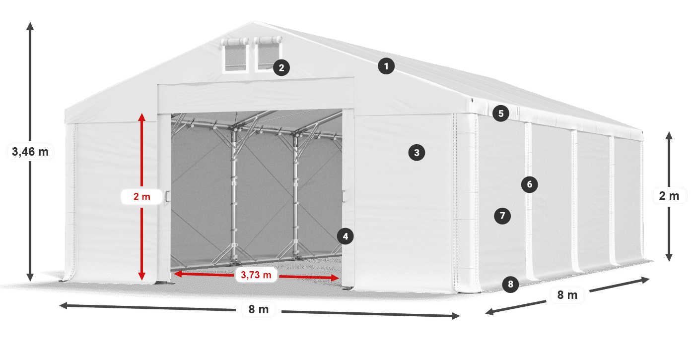 MFR 620 PVC legenda 2m