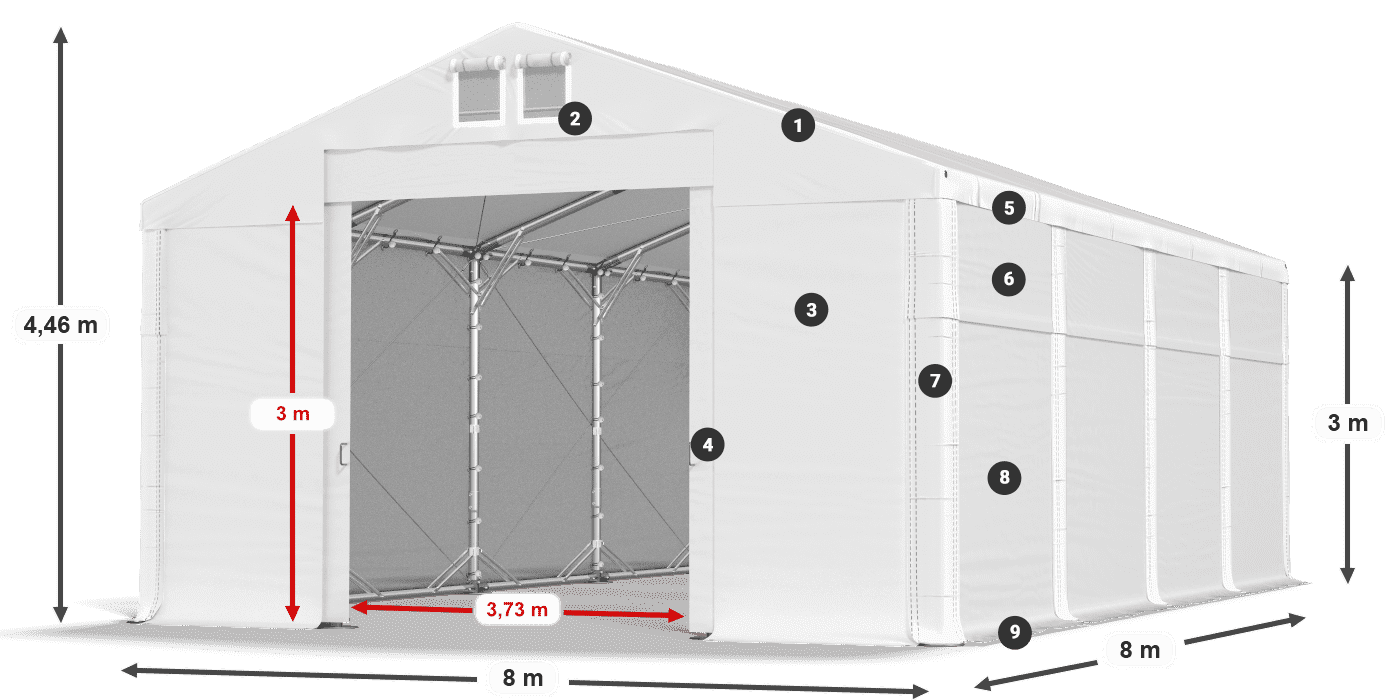 MFR 620 PVC legenda 3 m