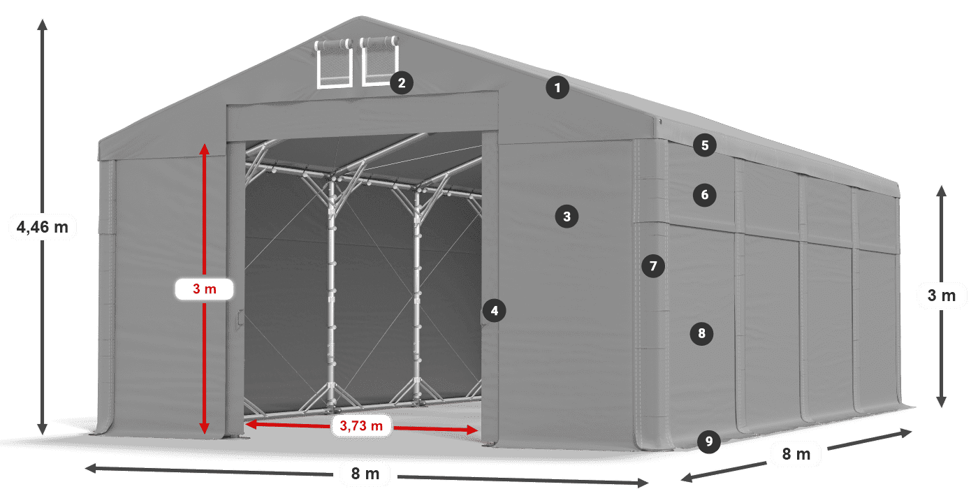 MFR 620 PVC legenda 3 m