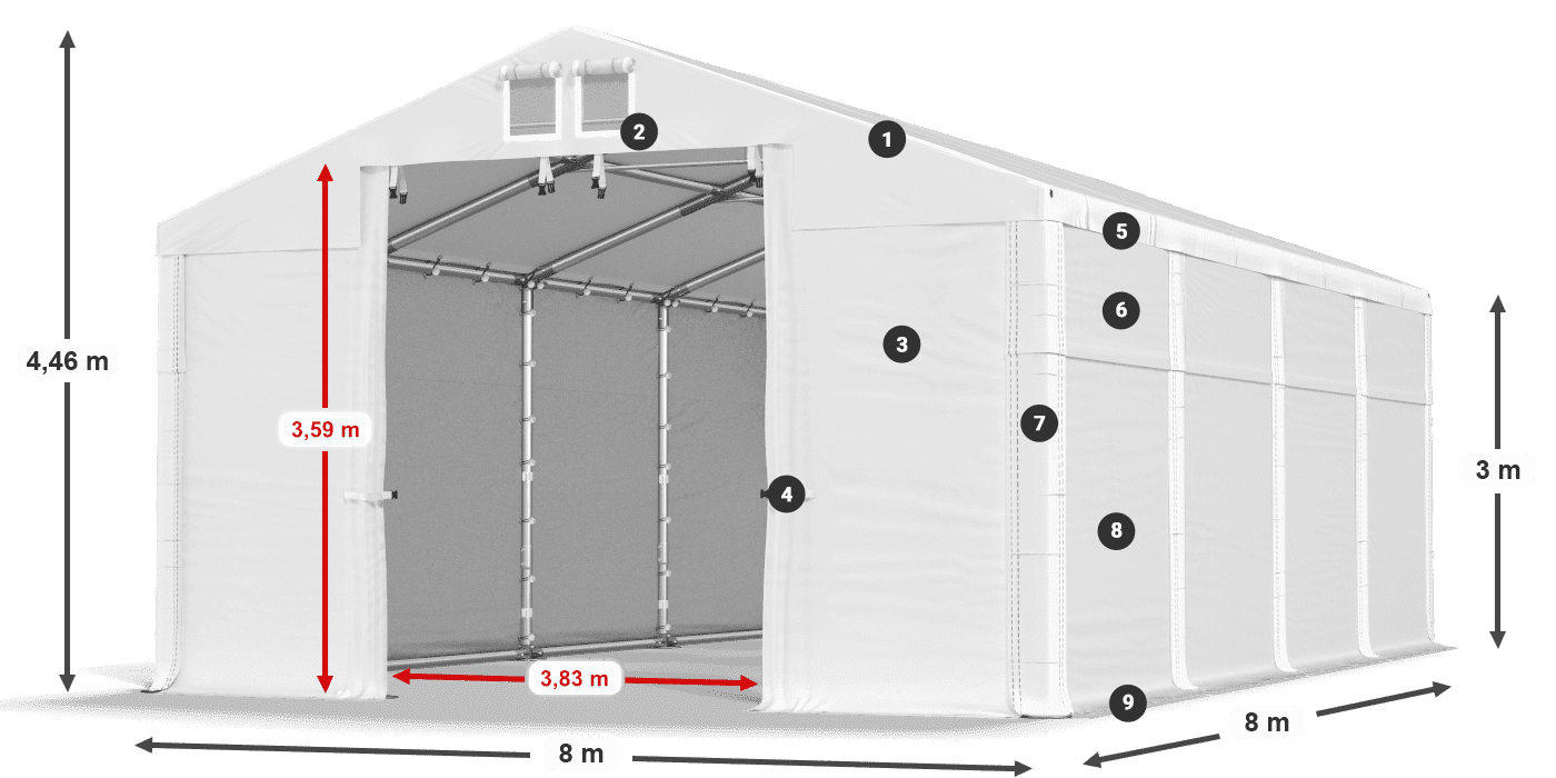 MFR 620 PVC legenda 3 m