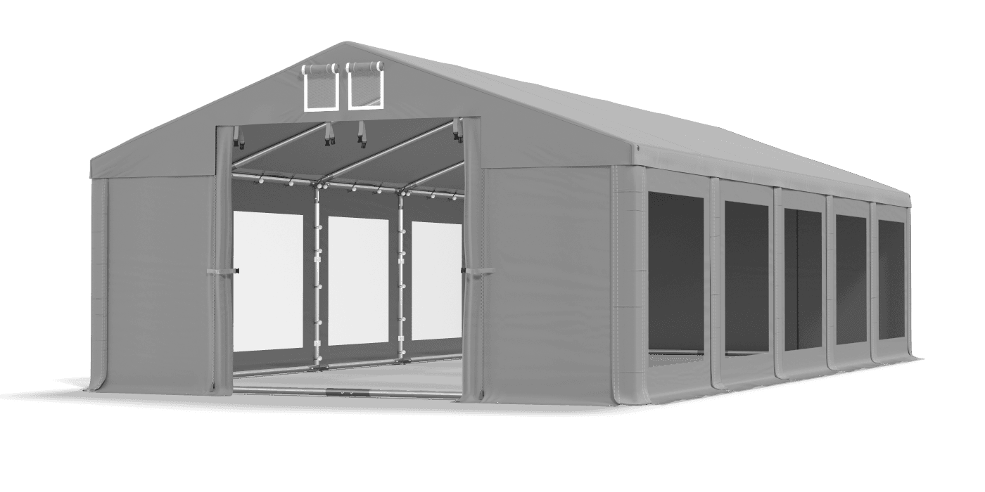 Brána stanu otvorená