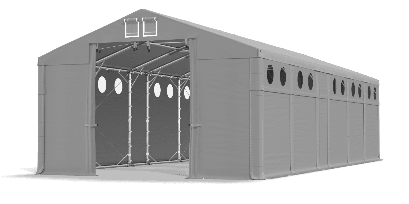 Brána stanu otvorená