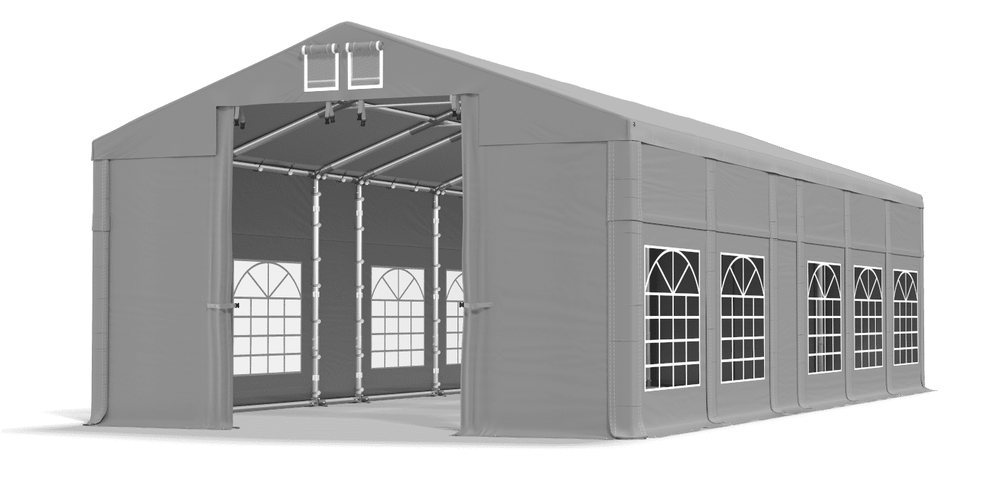 Brána stanu otvorená