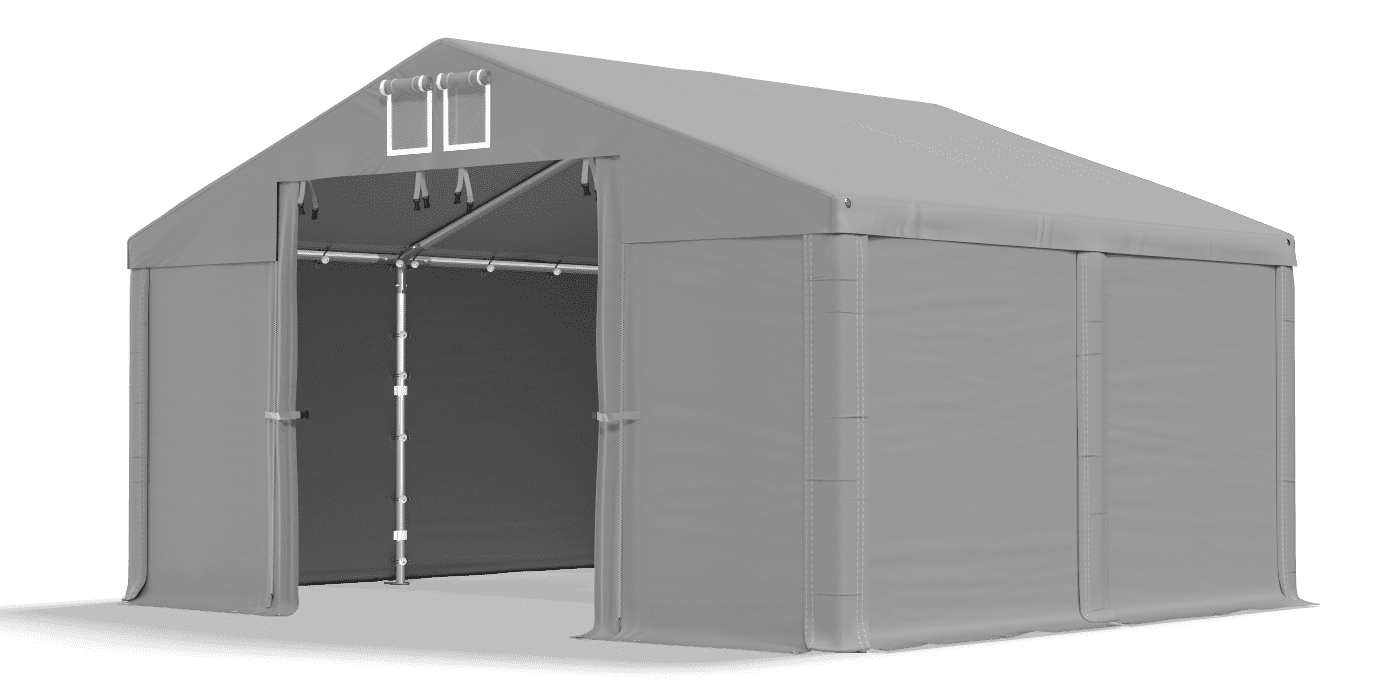 Brána stanu otvorená