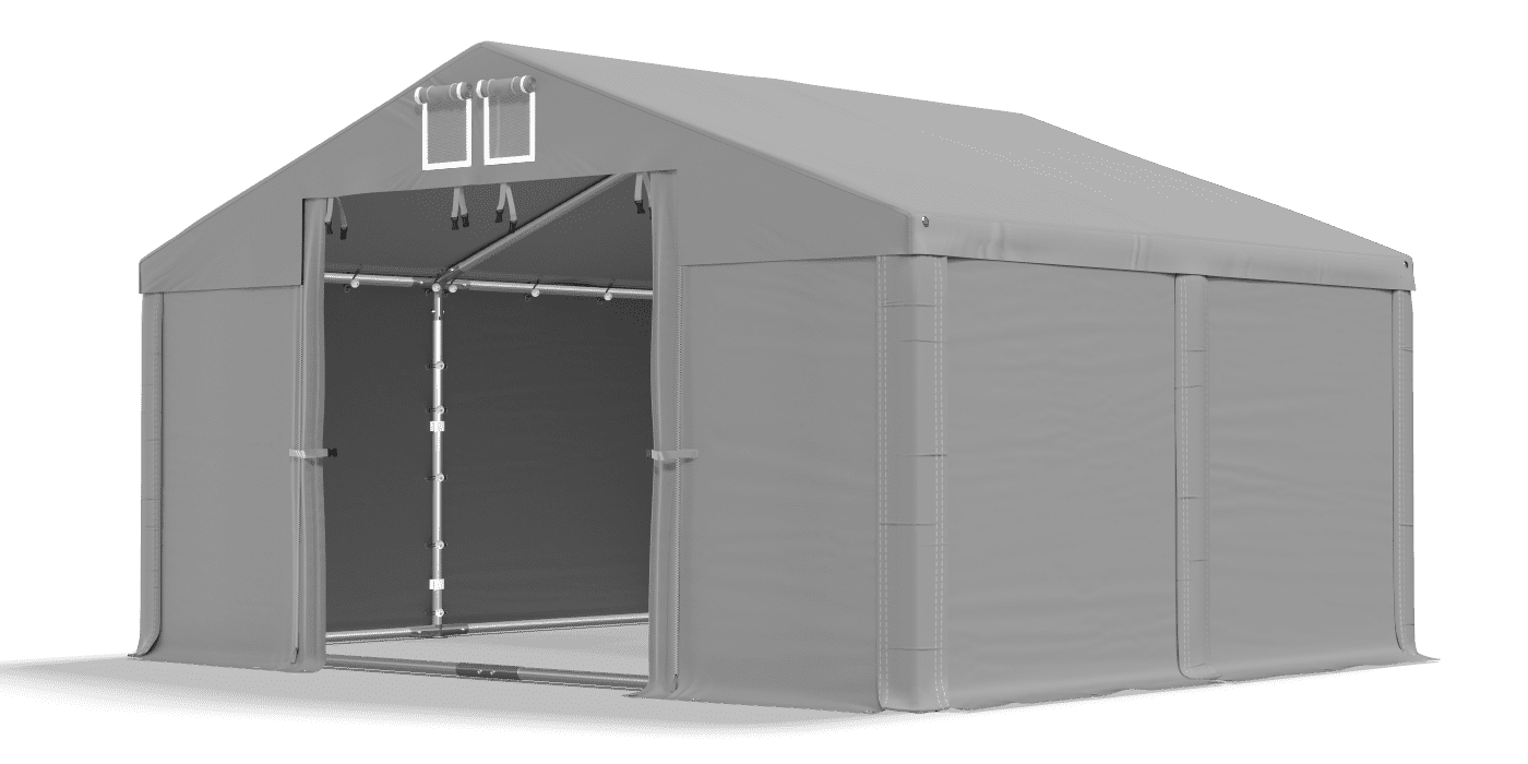 Brána stanu otvorená