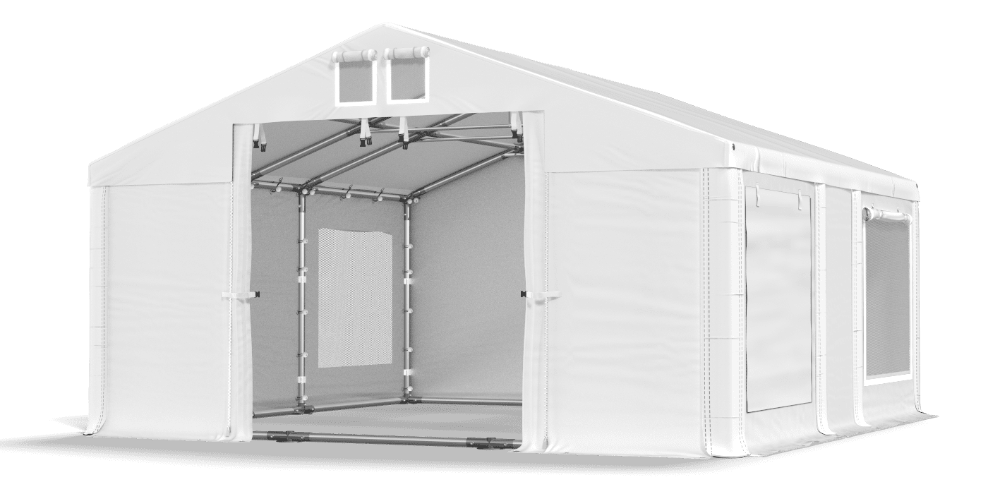 Brána stanu otvorená