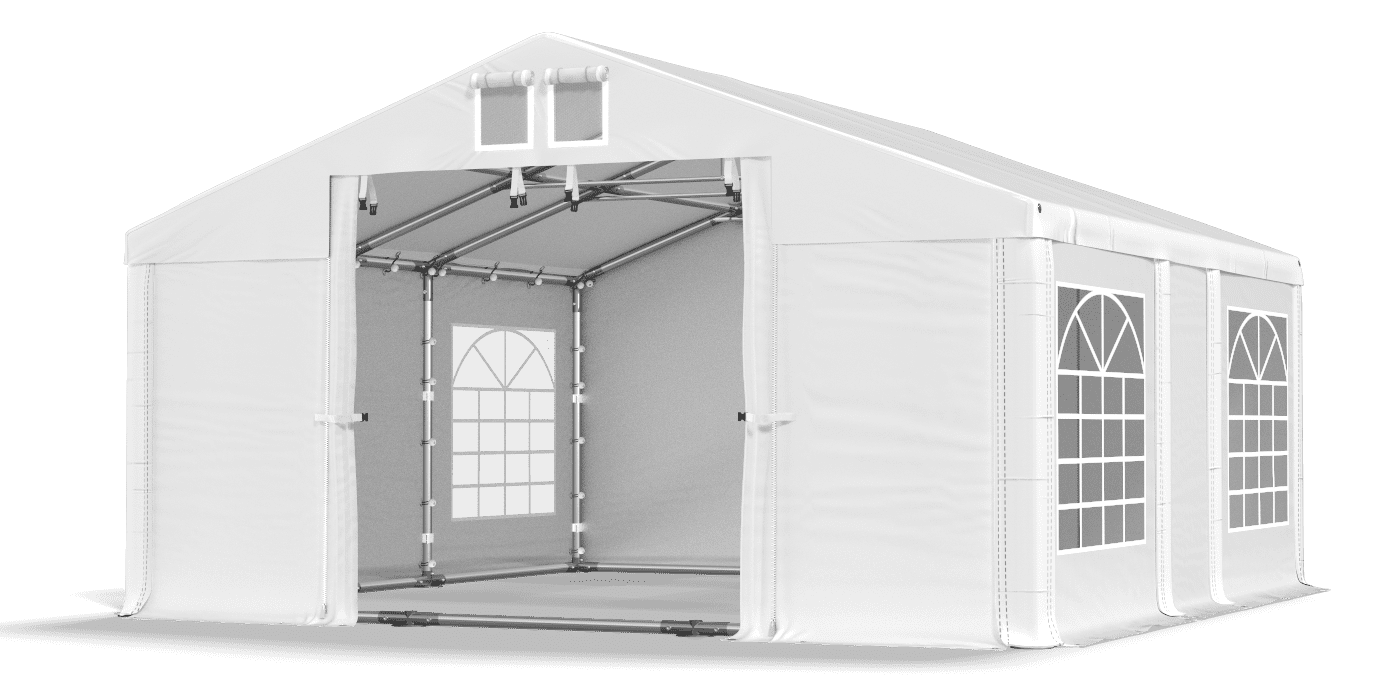 Brána stanu otvorená