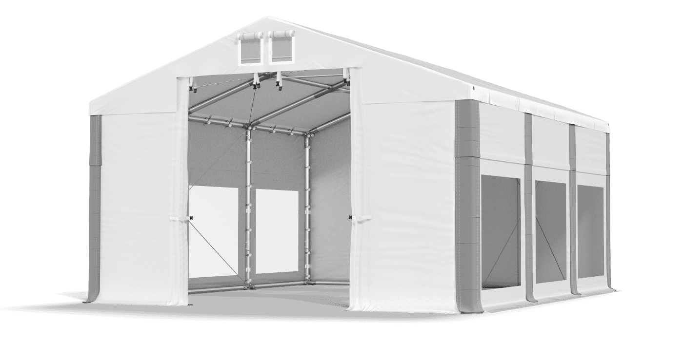 Brána stanu otvorená