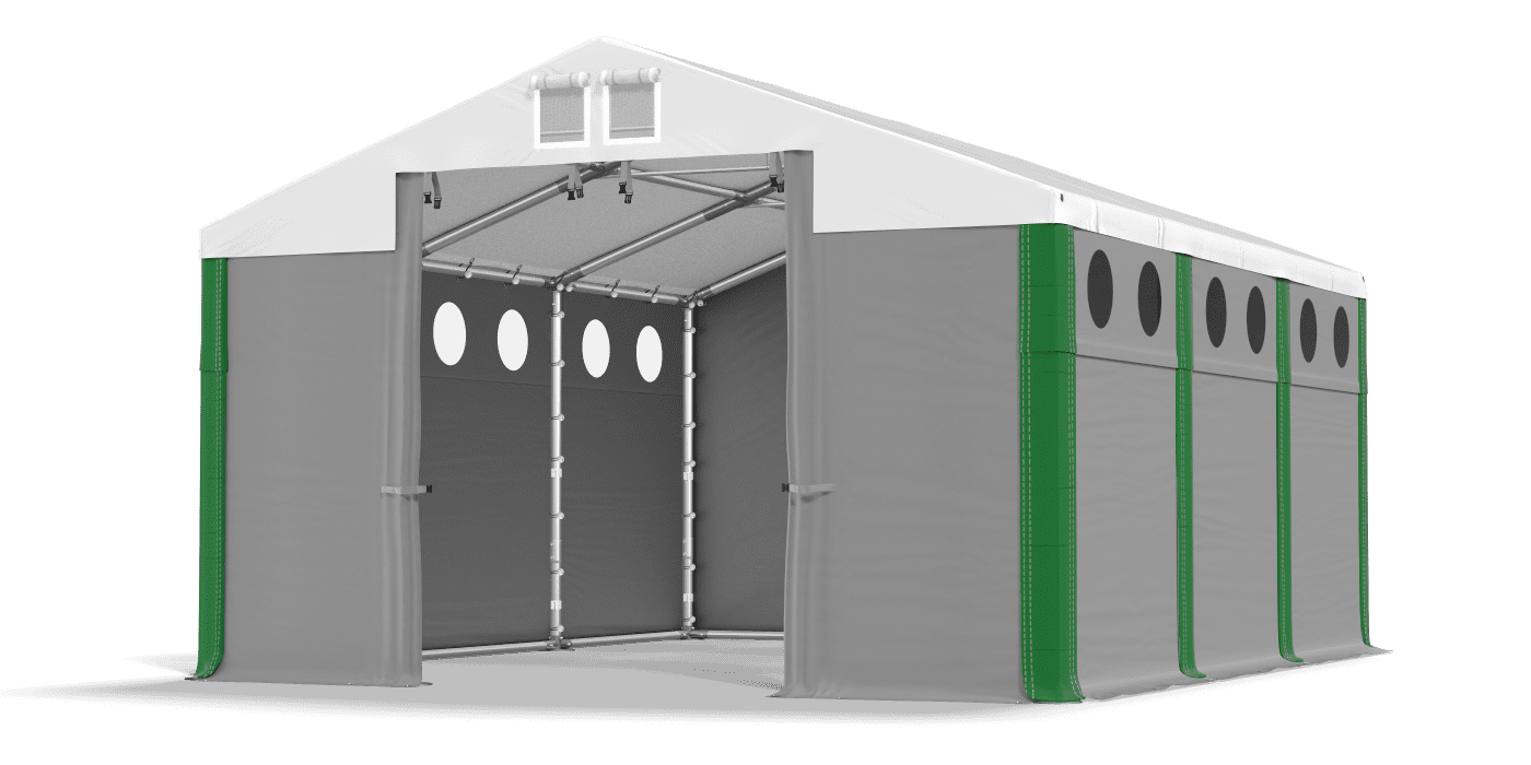 Brána stanu otvorená