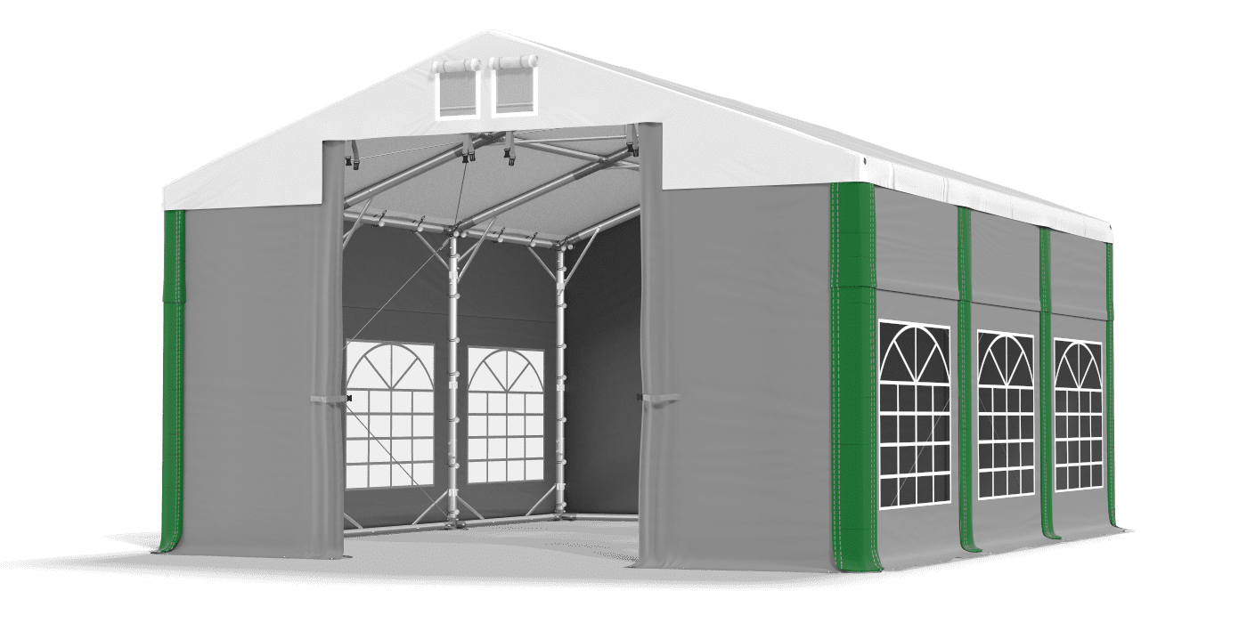 Brána stanu otvorená