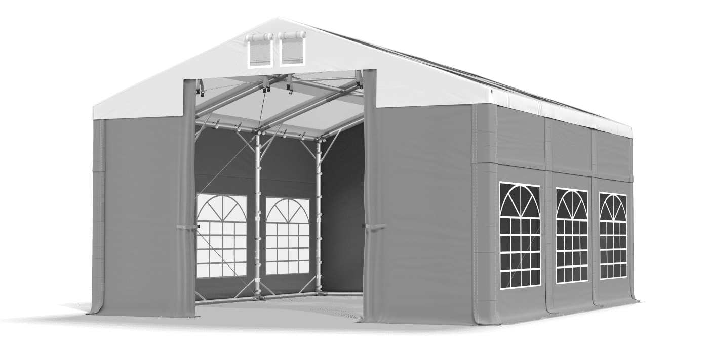 Brána stanu otvorená