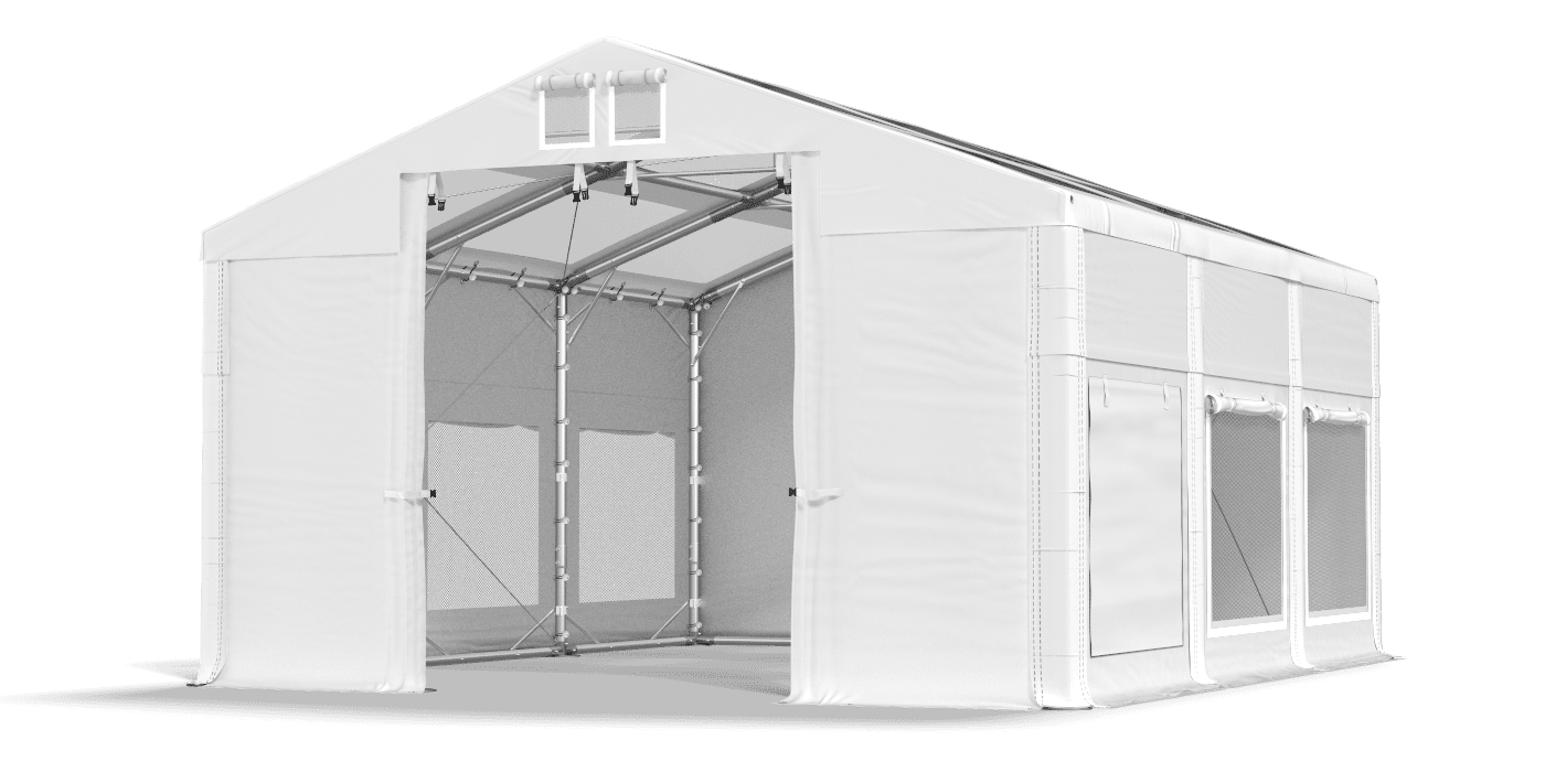 Brána stanu otvorená