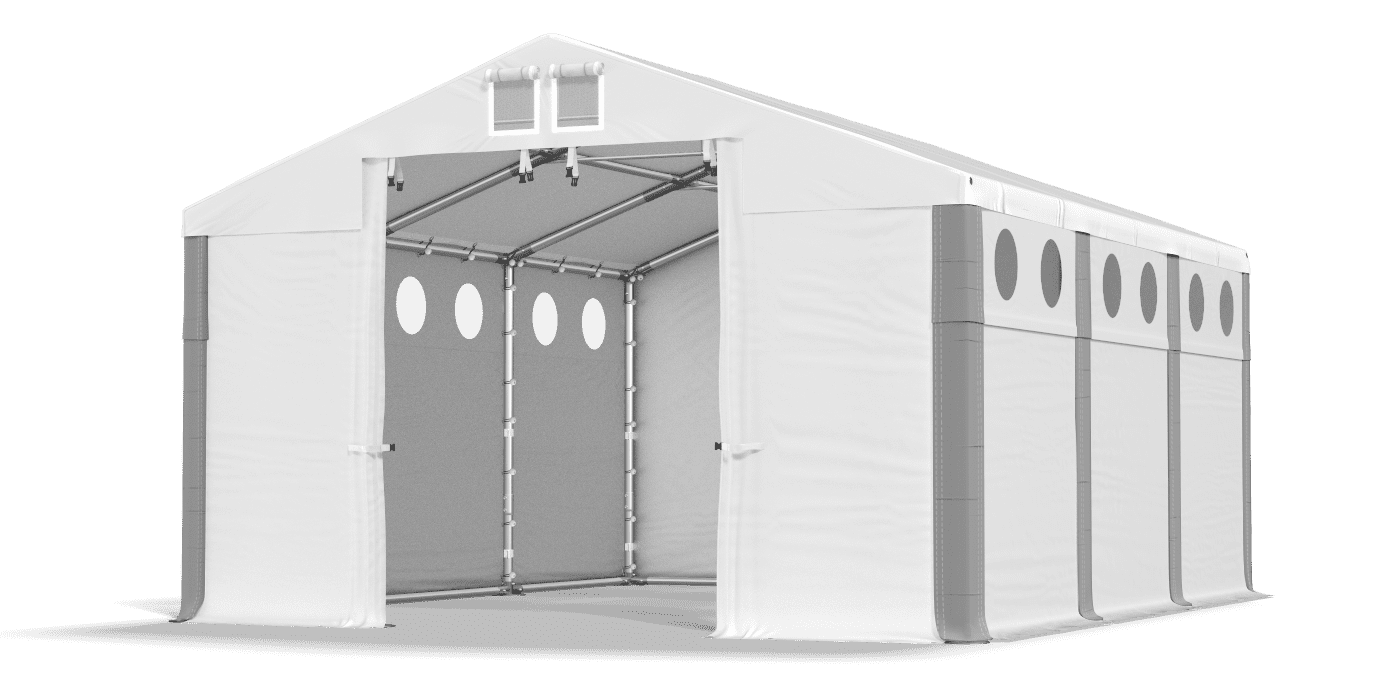 Brána stanu otvorená