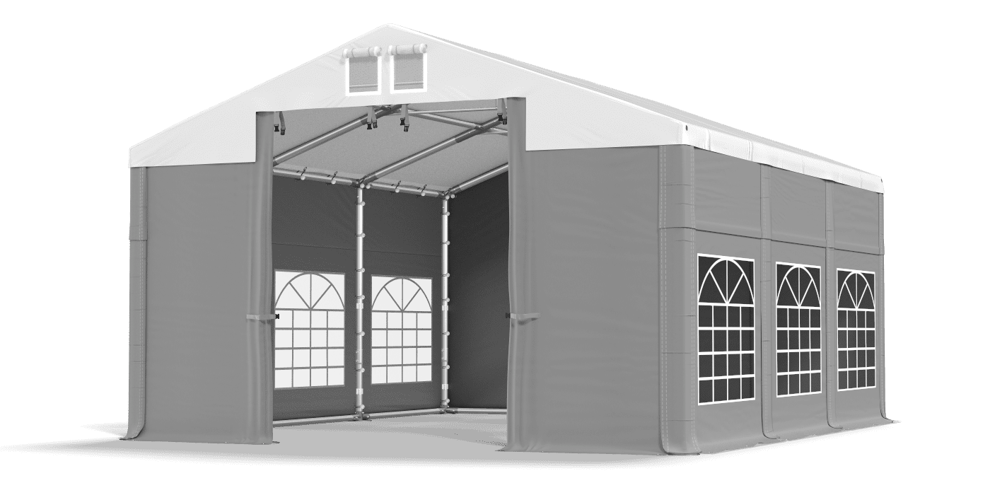 Brána stanu otvorená