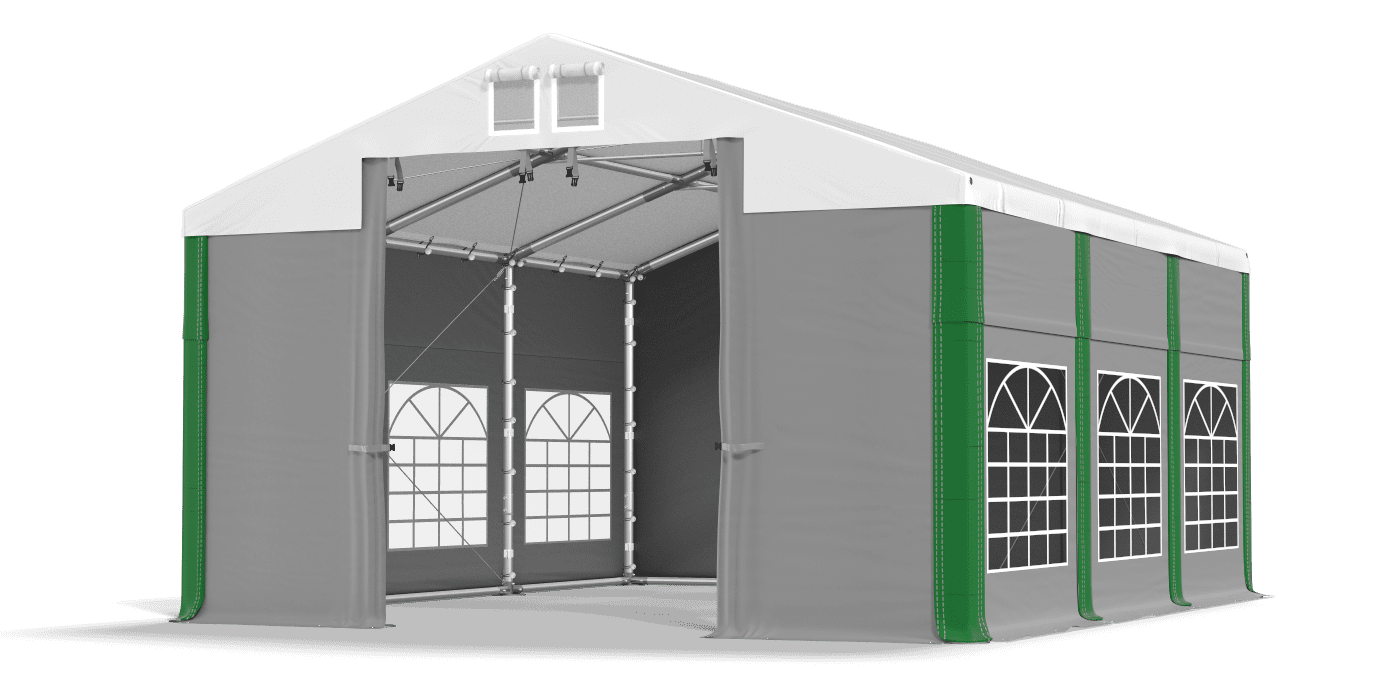 Brána stanu otvorená