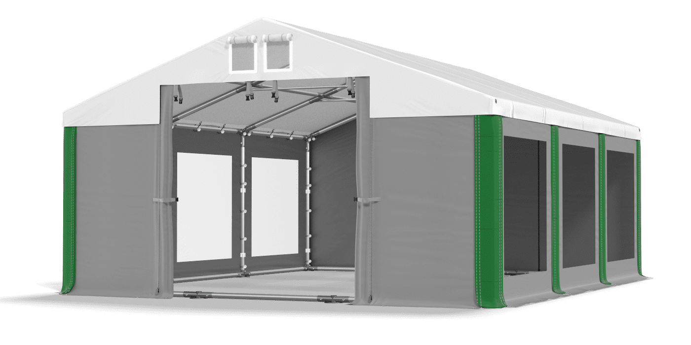 Brána stanu otvorená