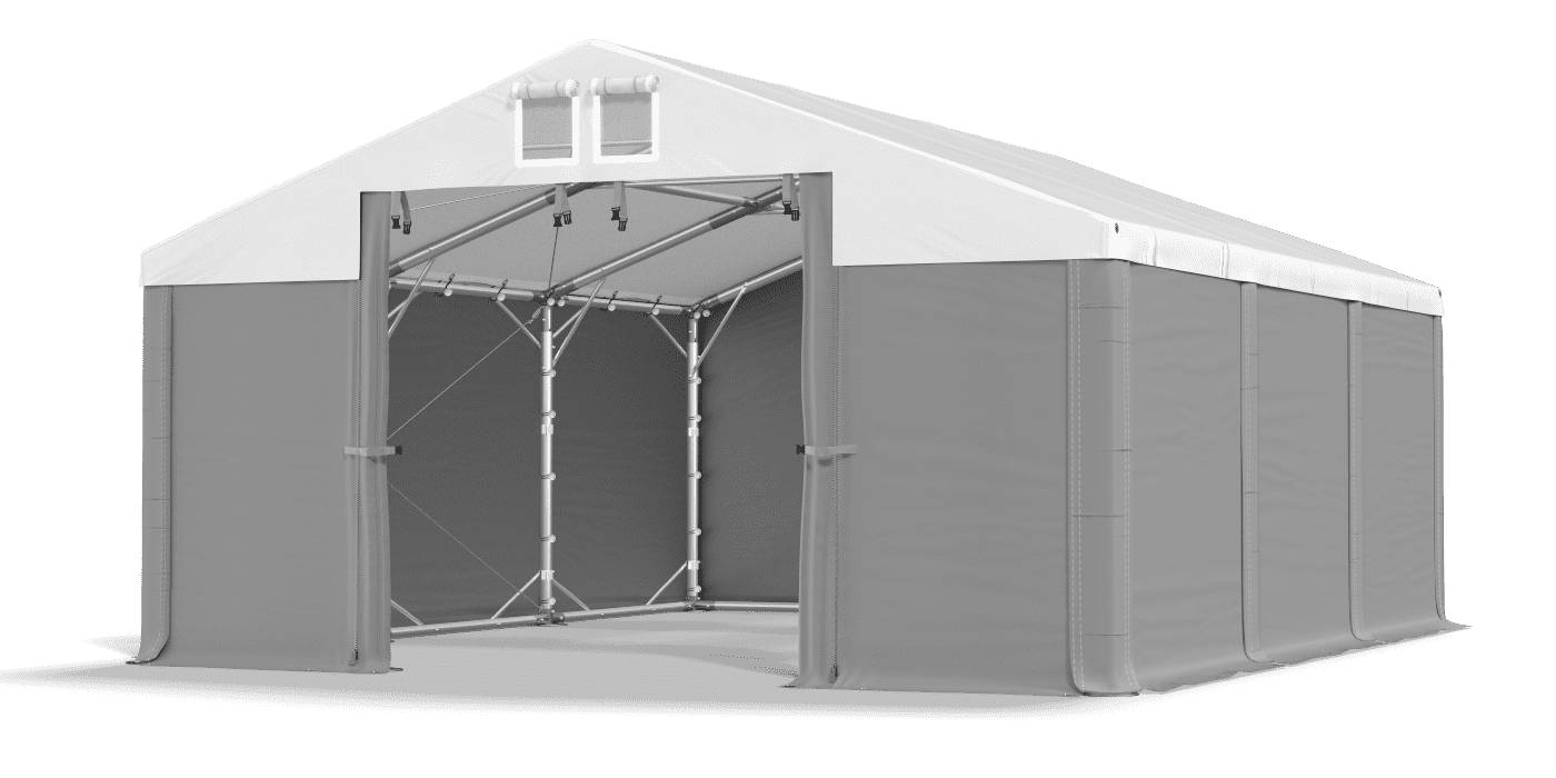 Brána stanu otvorená