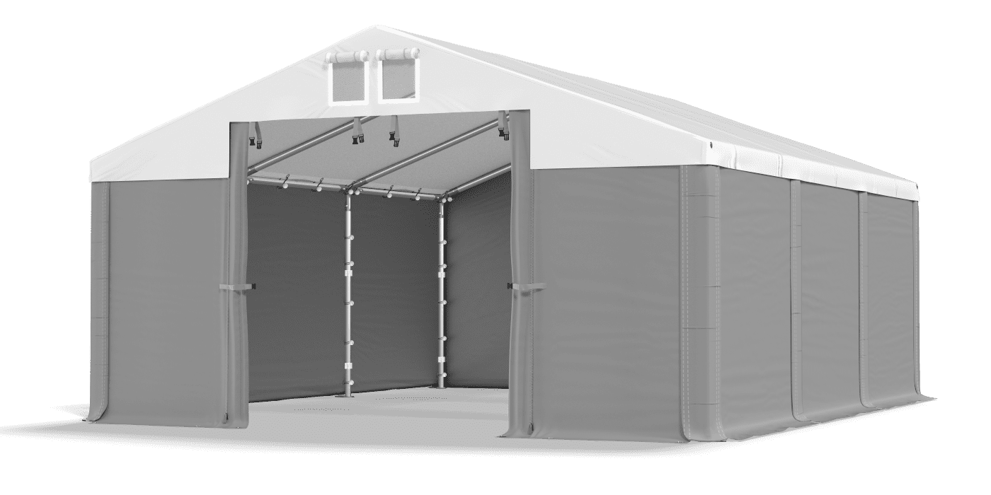 Brána stanu otvorená