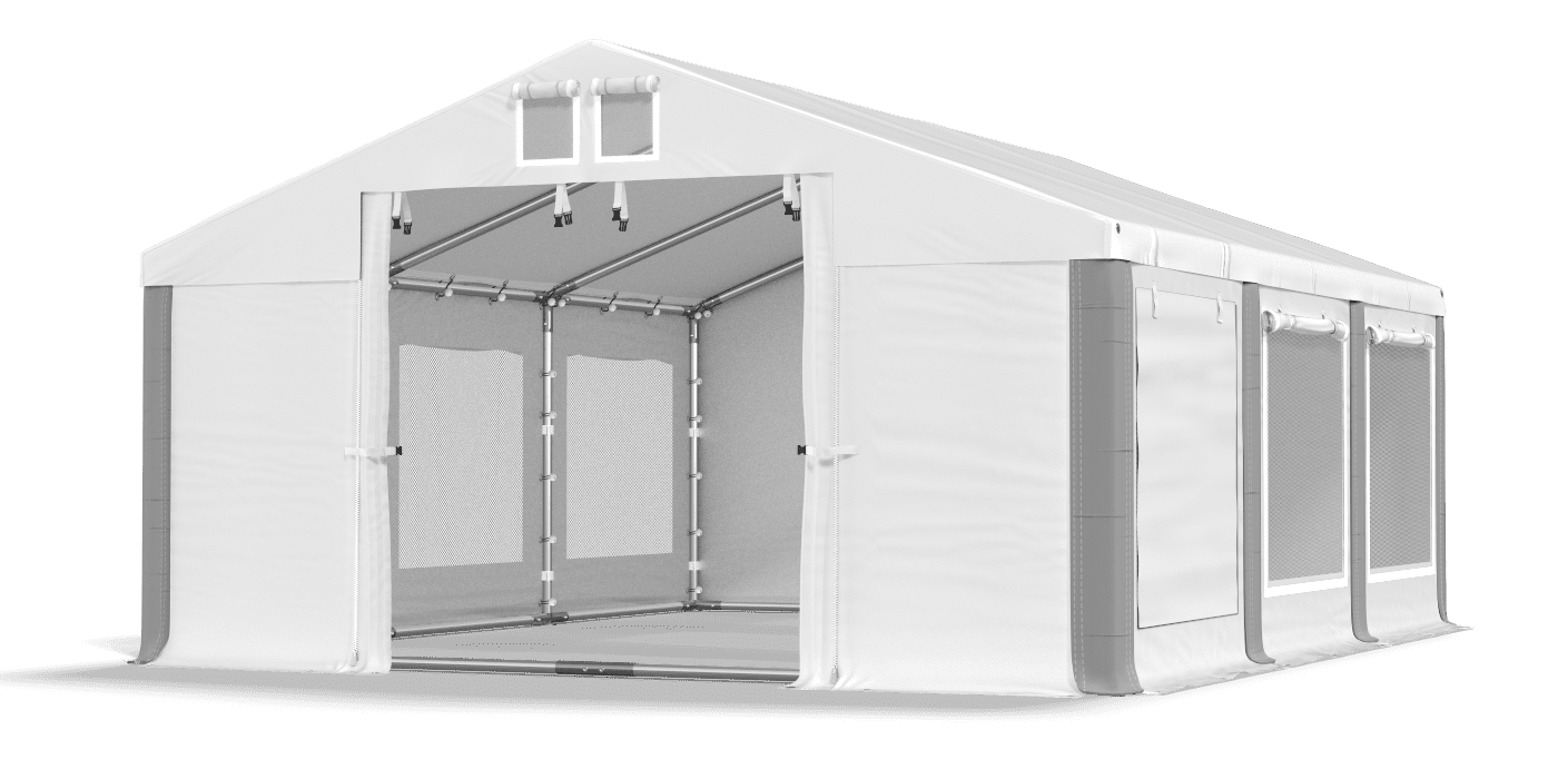 Brána stanu otvorená