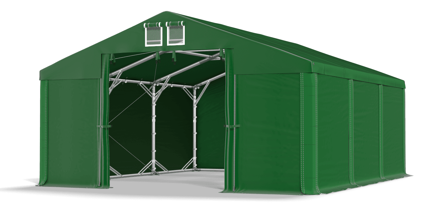 Brána stanu otvorená