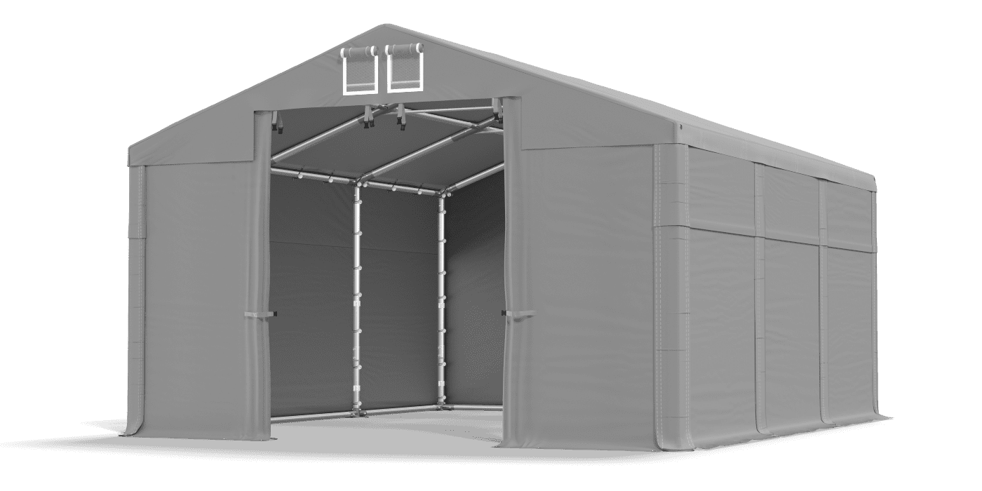 Brána stanu otvorená