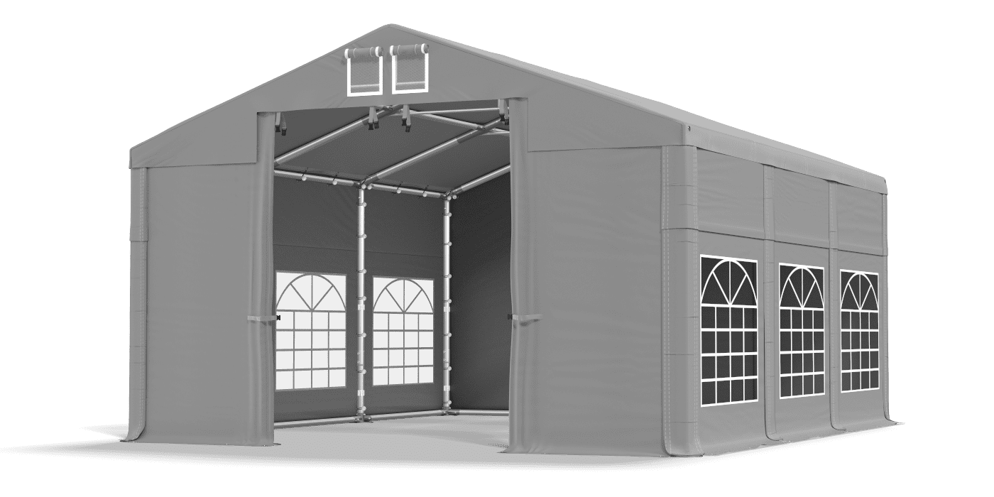 Brána stanu otvorená