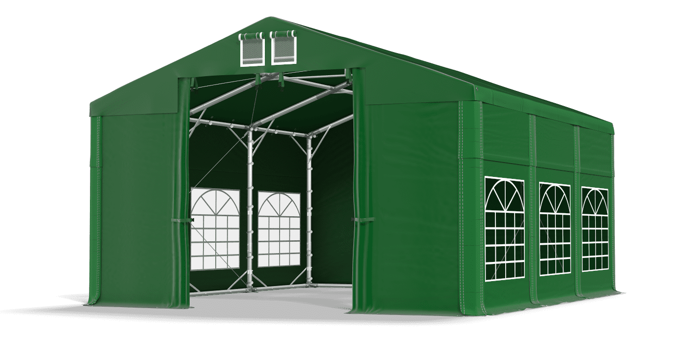 Brána stanu otvorená