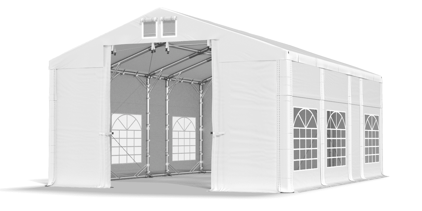 Brána stanu otvorená