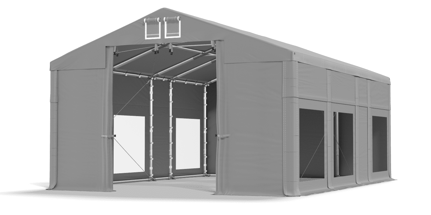 Brána stanu otvorená