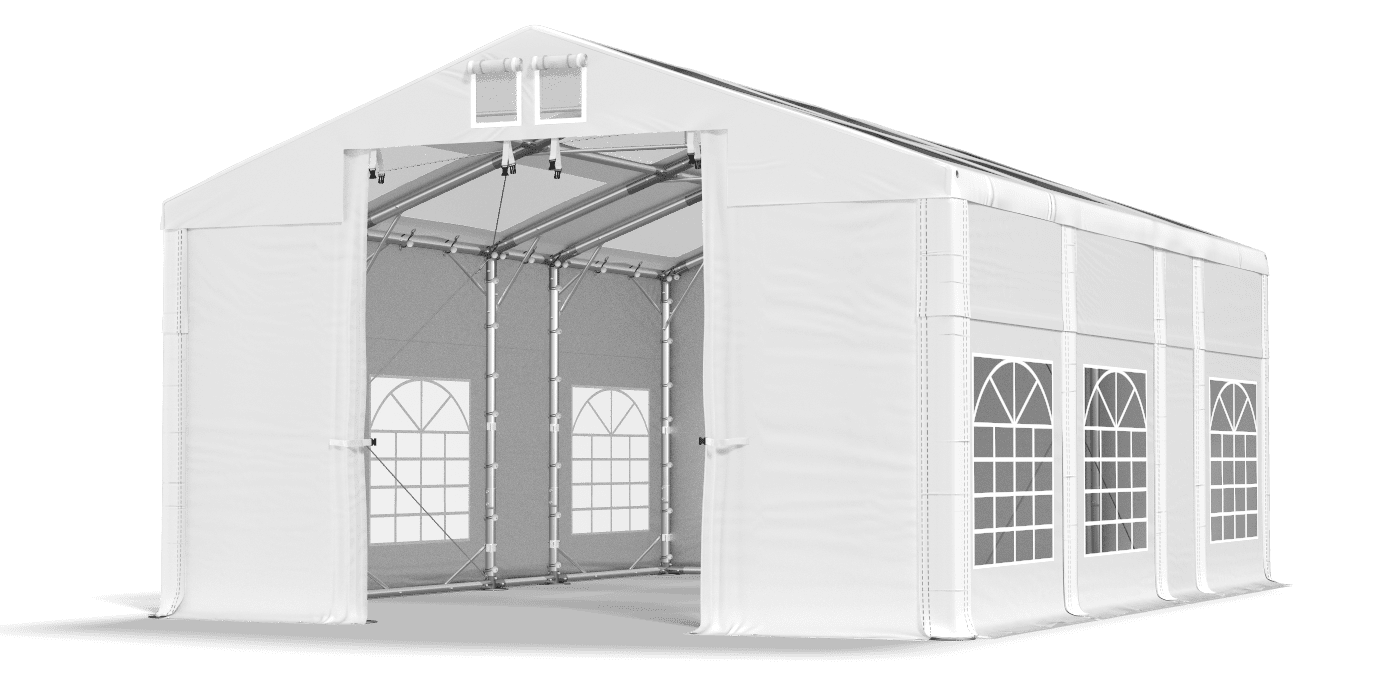 Brána stanu otvorená