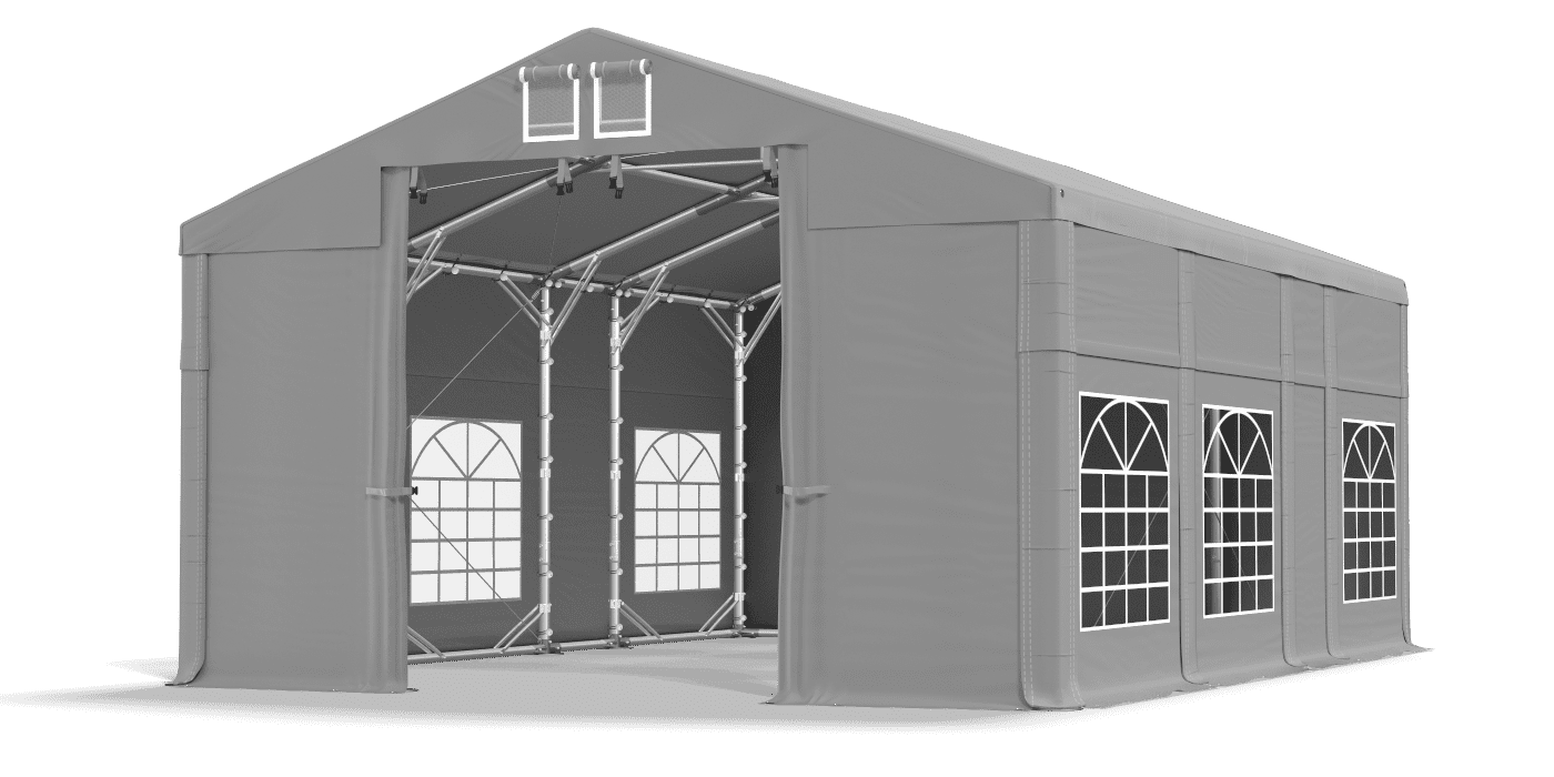 Brána stanu otvorená