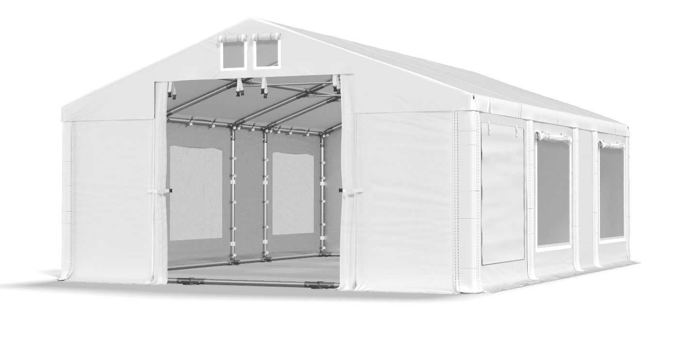 Brána stanu otvorená