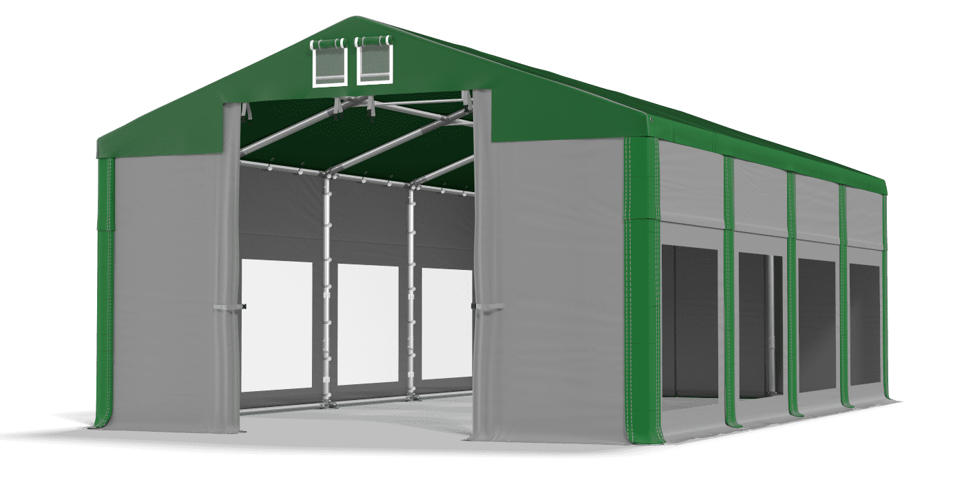 Brána stanu otvorená