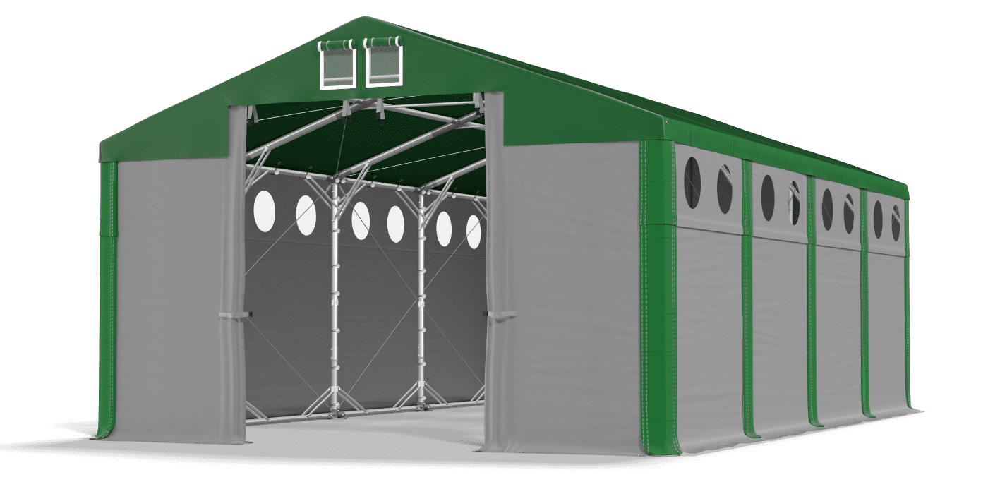 Brána stanu otvorená