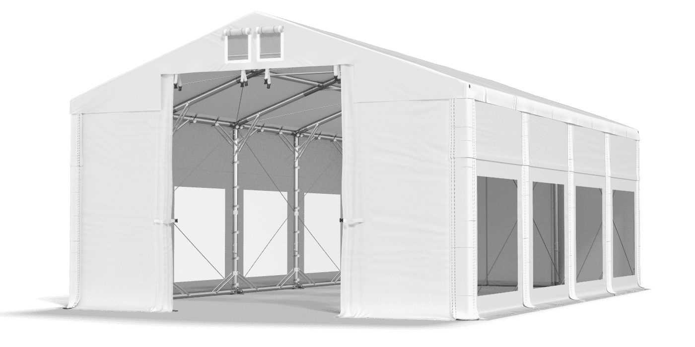 Brána stanu otvorená