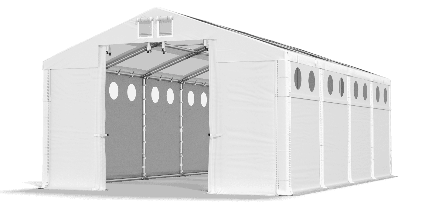 Brána stanu otvorená