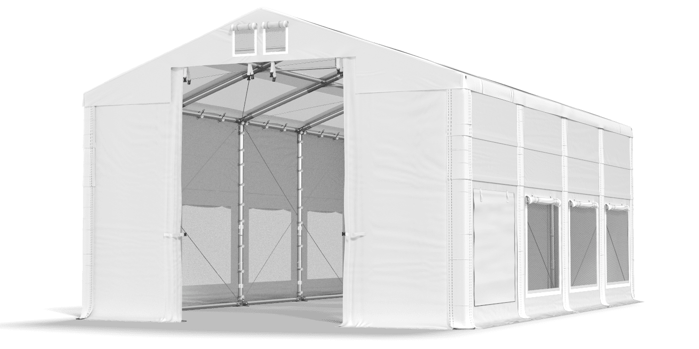 Brána stanu otvorená