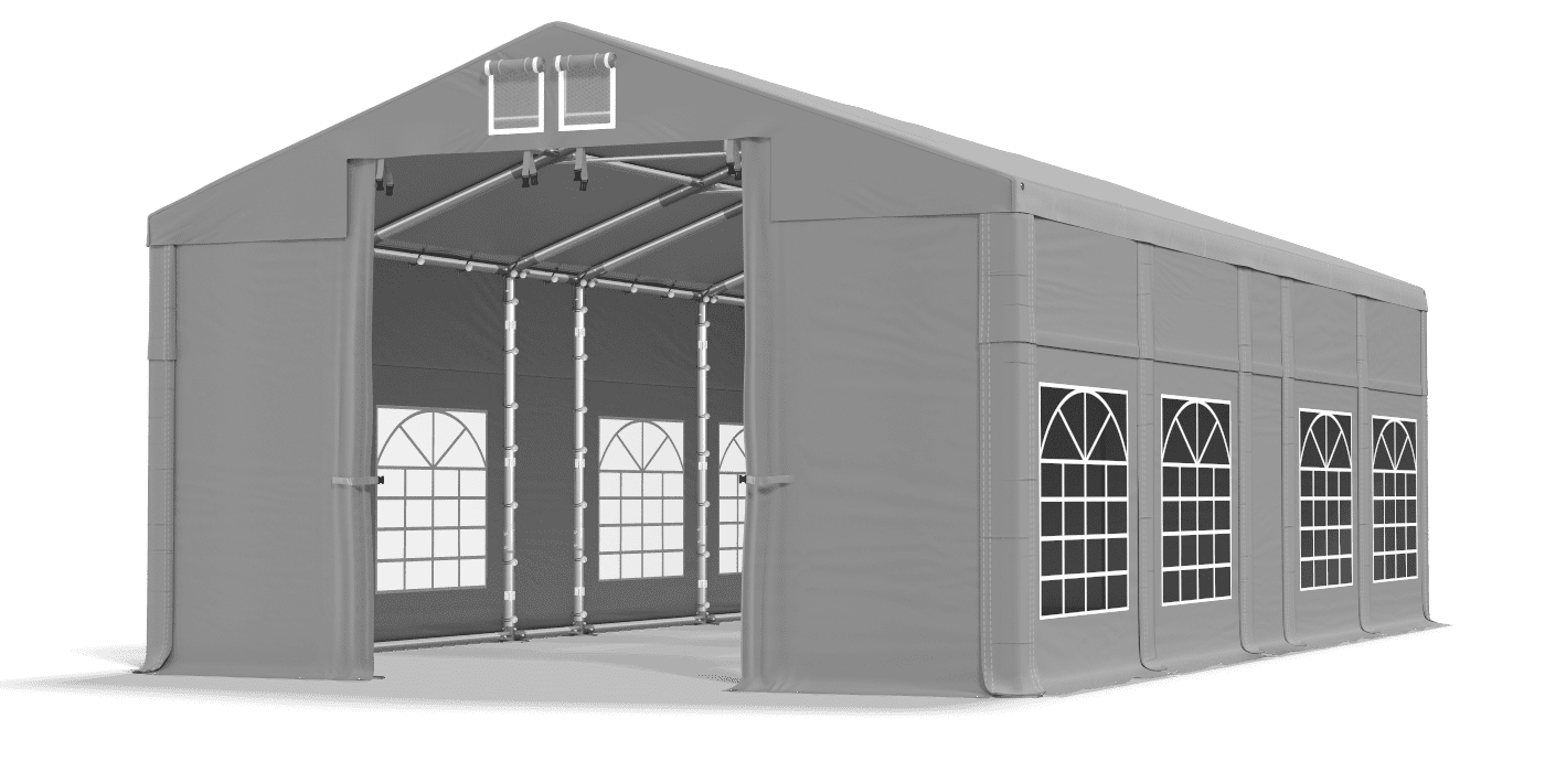 Brána stanu otvorená