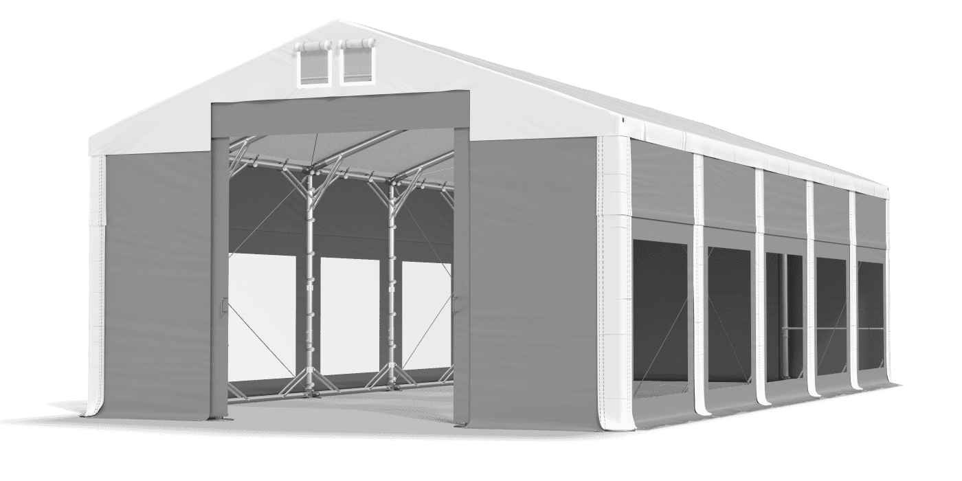 Brána stanu otvorená