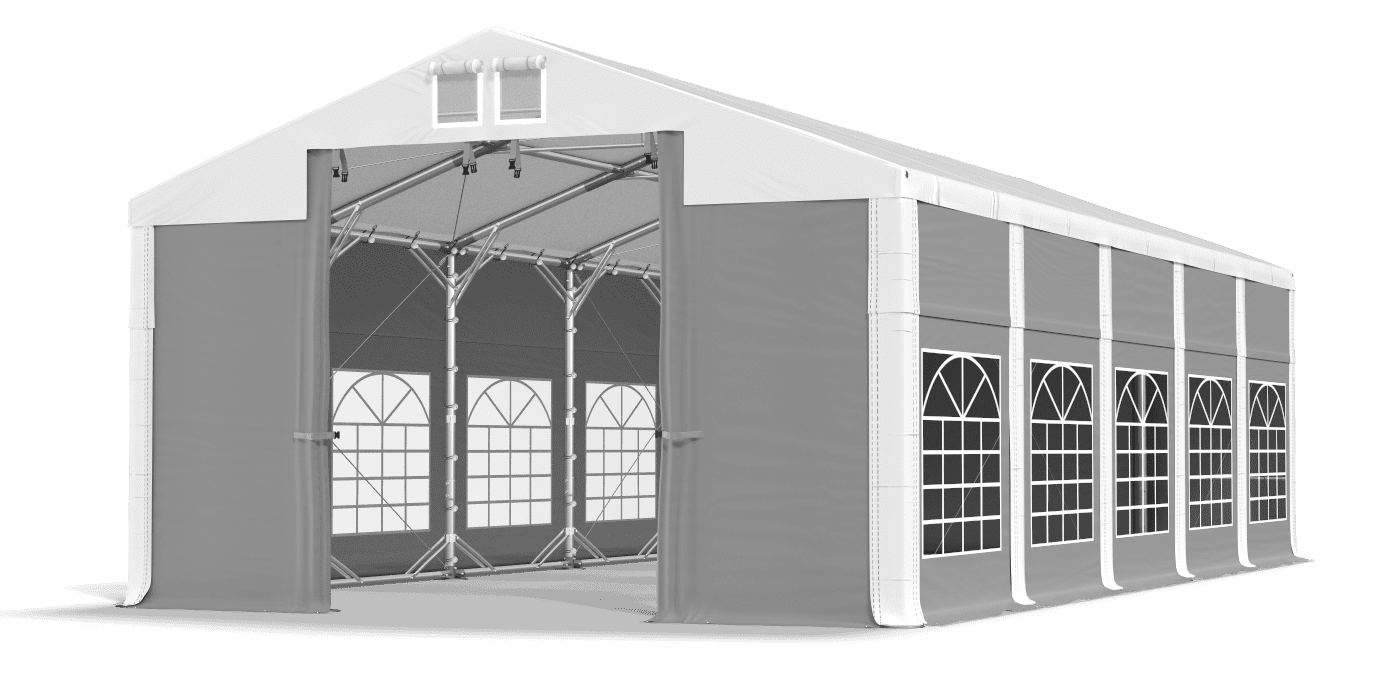 Brána stanu otvorená